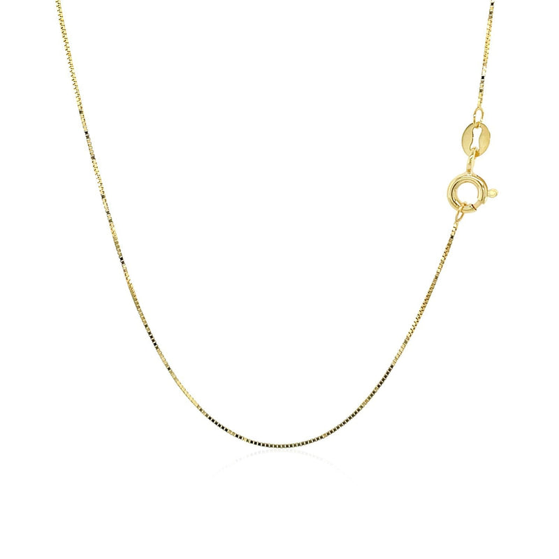 Bids.com 10k Yellow Gold Classic Box Chain 0.45mm Necklaces