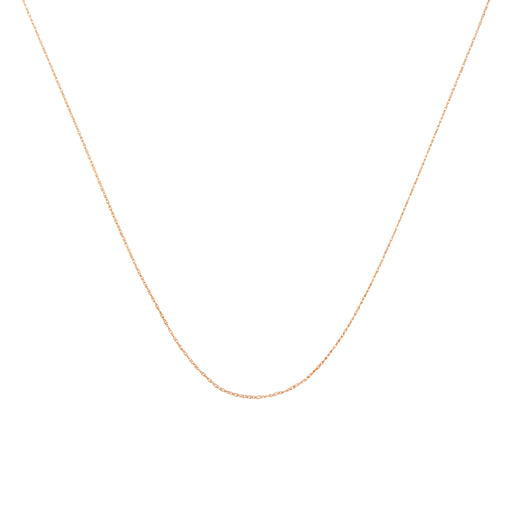 Bids.com Solid 10K Yellow Gold 0.5mm Slim and Dainty Unisex 18" Rope Chain Necklace Necklaces