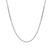 Bids.com 14k White Gold Gourmette Chain 1.5mm Necklaces