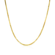 Bids.com 14k Yellow Gold Classic Box Chain 1.1mm Necklaces