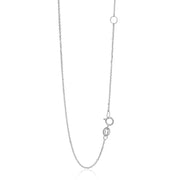 Bids.com 14k White Gold Adjustable Cable Chain 1.1mm Necklaces