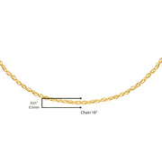 Bids.com Solid 10K Yellow Gold 0.5mm Slim and Dainty Unisex 18" Rope Chain Necklace Necklaces