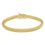 Bids.com 14k Yellow Gold Tubogas Bracelet (5.00 mm) Bracelets