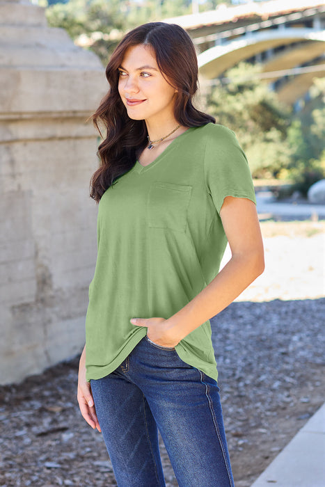 Bamboo V-Neck Short Sleeve T-Shirt