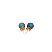 Bids.com 14k Yellow Gold Cultured Black Pearl Stud Earrings (7.0 mm) Earrings
