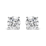 Bids.com IGI Certified 14K White Gold 5.00 Cttw Round Brilliant-Cut Lab Grown Diamond Classic 4-Prong Stud Earrings with Screw Backs (F-G Color, SI1 Clarity) Earrings