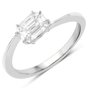 Bids.com 0.33 Carat Genuine White Diamond 18K White Gold Ring (F-G Color, VVS-VS Clarity) Rings
