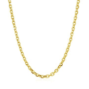 Bids.com 3.1mm 14k Yellow Gold Diamond Cut Cable Link Chain Necklaces