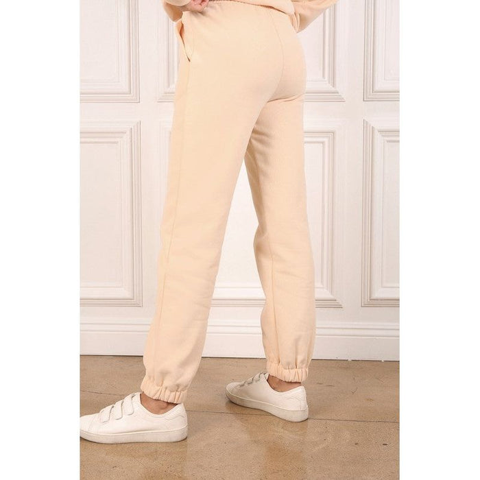 Cream Sweat Jogger Pant