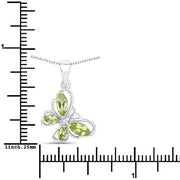 Bids.com 0.64 Carat Genuine Peridot .925 Sterling Silver Pendant Pendants