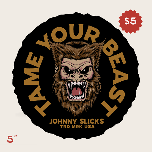 Johnny Slicks Tame Your Beast Slicker Black Black / Small (3") / Glossy,Black / Small (3") / Matte,Black / Large (5") / Glossy,Black / Large (5") / Matte,White / Small (3") / Glossy,White / Small (3") / Matte,White / Large (5") / Glossy,White / Large (5") / Matte