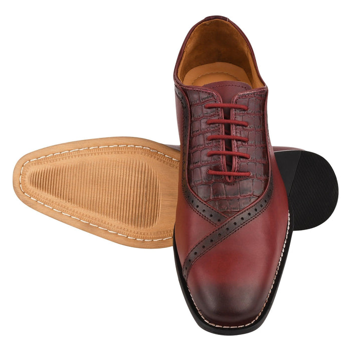 Debonair Genuine Leather Oxford Style Dress Shoes