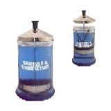 VIP Extensions Debra Lynn DL Sterilizer Glass Manicure Jar 21 oz Nail Care