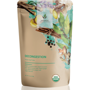 Gardenika Shop Decongest Loose Tea, Respiratory Comfort & Warming Support - Ayurvedic Blend with Turmeric - Ginger & Cinnamon - Herbal & Caffeine Free - Organic & Kosher Loose Leaf Tea