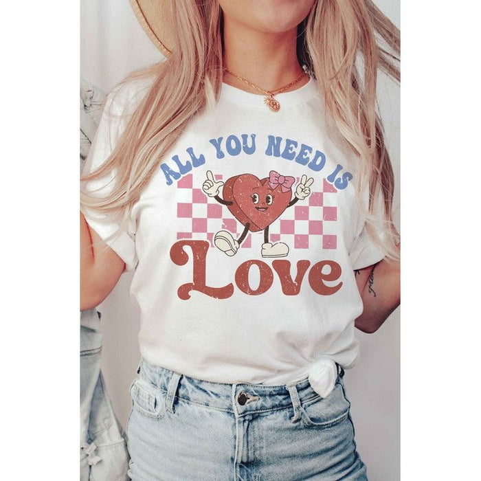 Plus Size - All You Need Is Love Graphic Tee