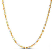 Bids.com 14k Yellow Gold Round Pave Franco Chain (4.00 mm) Necklaces