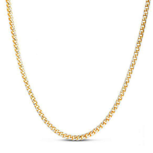 Bids.com 14k Yellow Gold Round Pave Franco Chain (4.00 mm) Necklaces