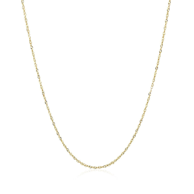 Bids.com 14k Yellow Gold Singapore Chain 0.8mm Necklaces
