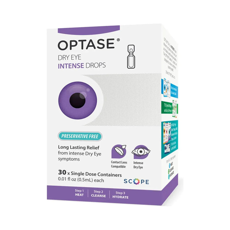 Optase Optase Dry Eye Intense Drops - 30 x Single Dose Containers Eye Drops