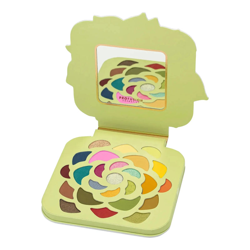 Profusion Cosmetics Desert Sage | 25-Shade Palette Makeup Brushes