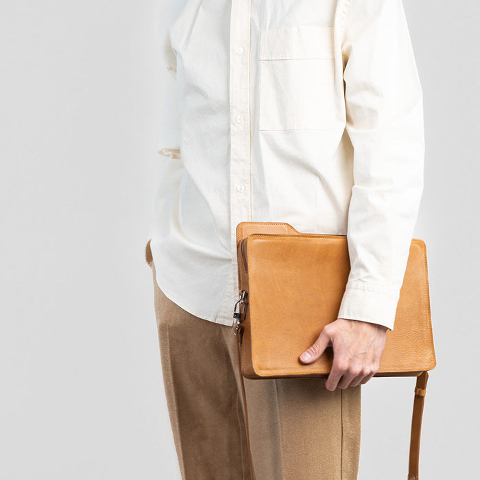 Leather bag - The File by Geometric Goods