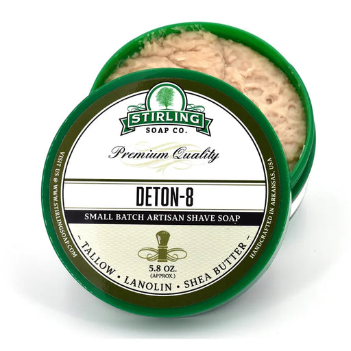 Stirling Soap Co. Stirling Soap Co. Deton-8 Shave Soap Jar 5.8 Oz Shave Soap