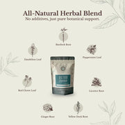 Euphoric Herbals Detox Herbal Tea Herbal Tea Antique White 60 Cup Servings,30 Cup Servings