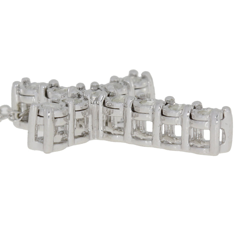 Bids.com .25ct Diamond Cross Religious Pendant Sterling Silver Pendants