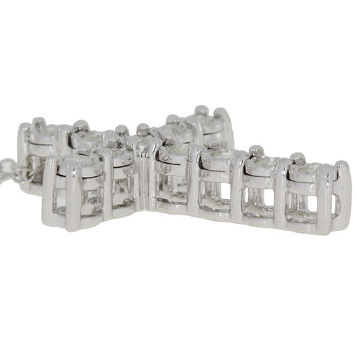 Bids.com .25ct Diamond Cross Religious Pendant Sterling Silver Pendants