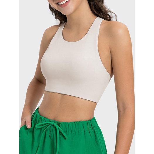 Cutout Round Neck Active Tank