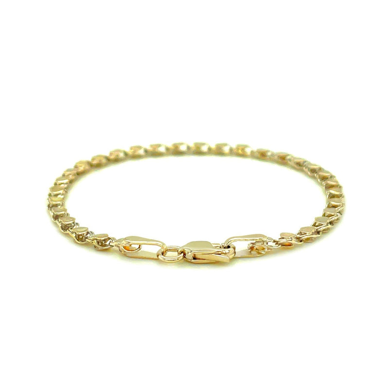 Bids.com 2.9mm 14k Yellow Gold Heart Anklet Accessories