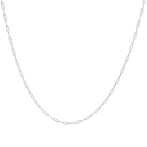 Bids.com Solid 14K Yellow Gold 2.5mm Paperclip Chain Necklace Unisex 18" Inches Necklaces