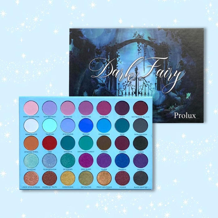 Prolux Cosmetics - Dark Fairy Eyeshadow Palette | Cool Eyeshadow Palette