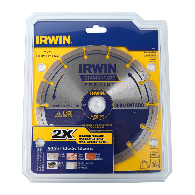 VIP Extensions Diamond IRWIN 7" x 1" 180 mm x 25.4 mm Saw Blade Salon Supplies