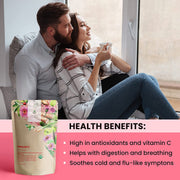 Gardenika Shop Immune Defense Loose Tea, Daily Wellness Support - Ayurvedic Blend with Echinacea & Ashwagandha - Herbal & Caffeine Free - Organic & Kosher Loose Leaf Tea