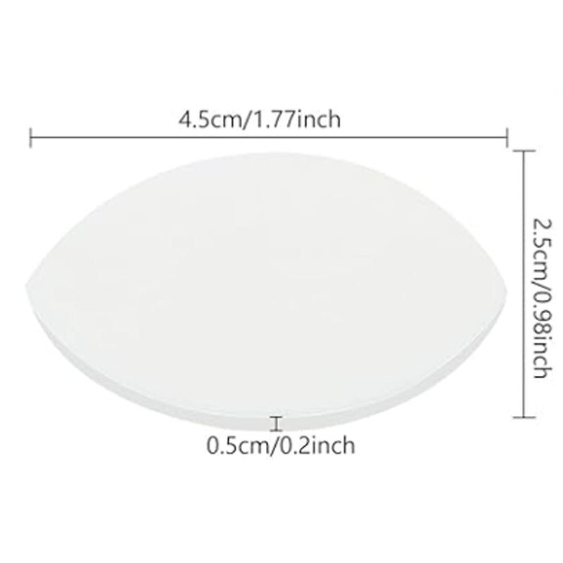 GladGirl Eye Shape Latex-Free Foam Eyelash Extension Practice Sponge - 10 Per Quantity Application Tools