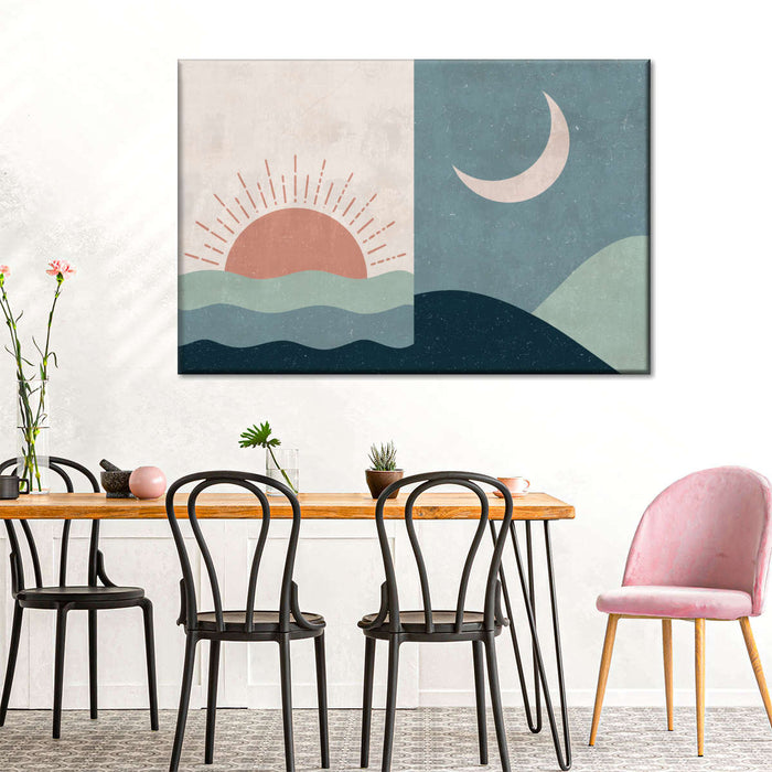 Boho Sunrise And Sunset II Wall Art