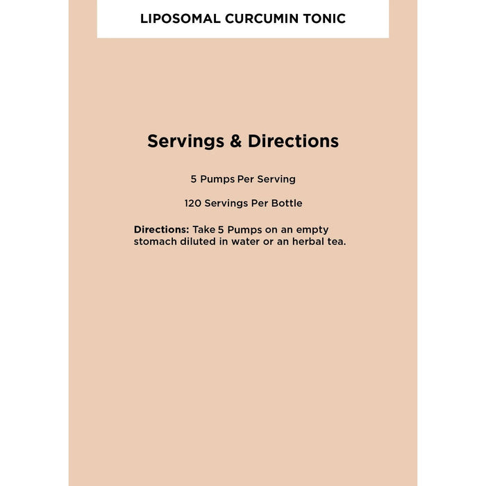 Liposomal Curcumin Tonic