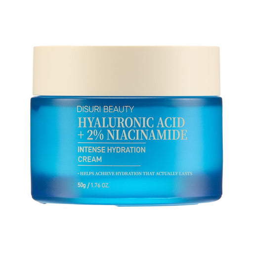 DISURI BEAUTY DISURI Hyaluronic Acid Intense Hydration Cream – Korean Barrier-Boosting Moisturizer with Triple HA + 2% Niacinamide Face Moisturizer