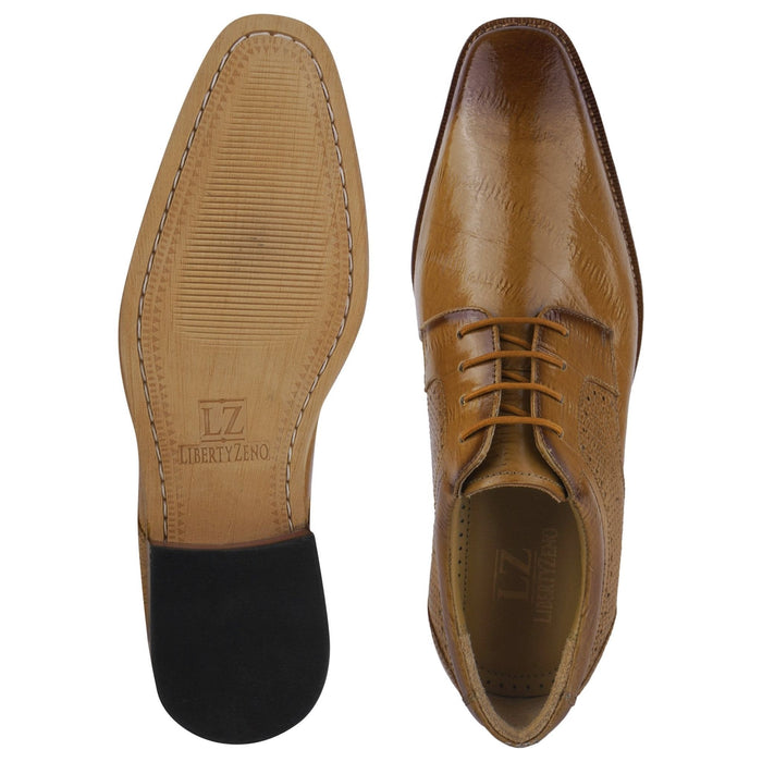 Donald Genuine Leather Oxford Style Tread Design Dress Shoes