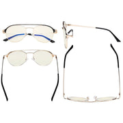 eyekeeper.com Double Bridge Blue Light Filter Eyeglasses LX19027-BB40 Eyeglasses