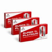 Shave Essentials Double-Sided Safety Razor Blades Razors & Razor Blades White Smoke 30 Blades