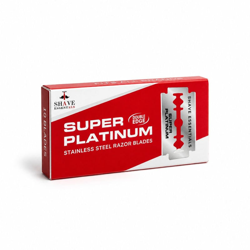 Shave Essentials Double-Sided Safety Razor Blades Razors & Razor Blades White Smoke 10 Blades