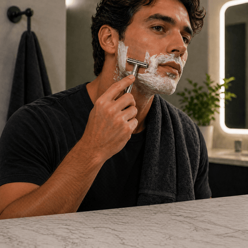 Shave Essentials Double-Sided Safety Razor Razors & Razor Blades