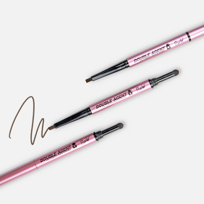 Rude Cosmetics Double Agent 2 in 1 Eyebrow Pencil and Powder Eyebrows