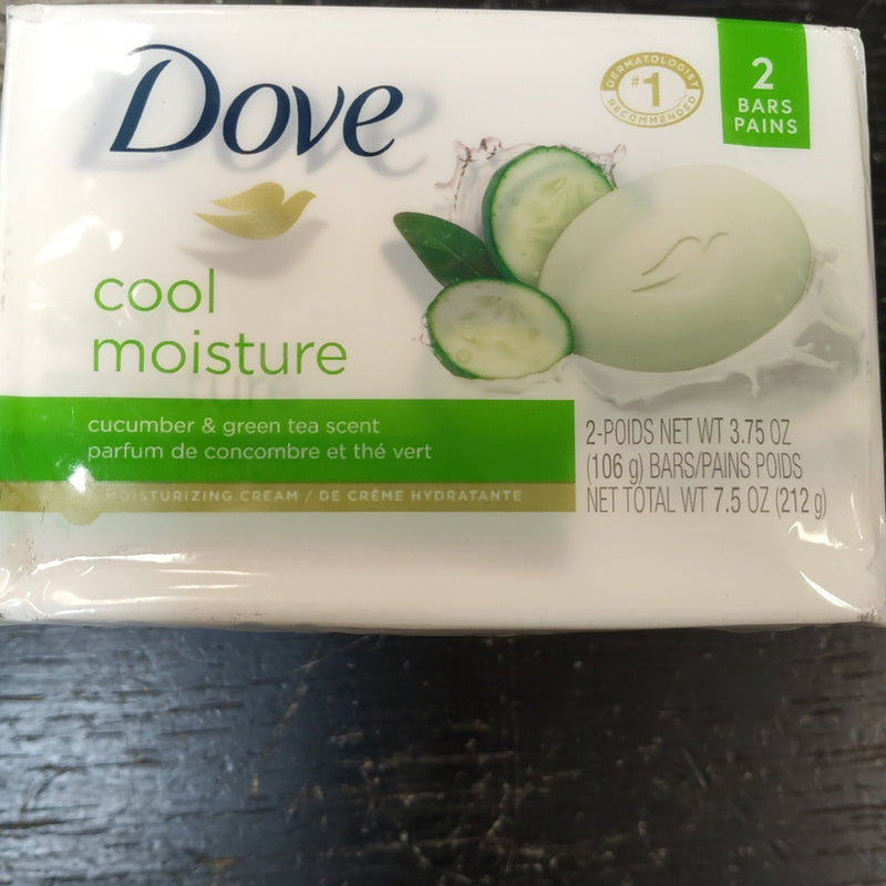 VIP Extensions Dove  Cool Moisture 2 Bars Skin Care