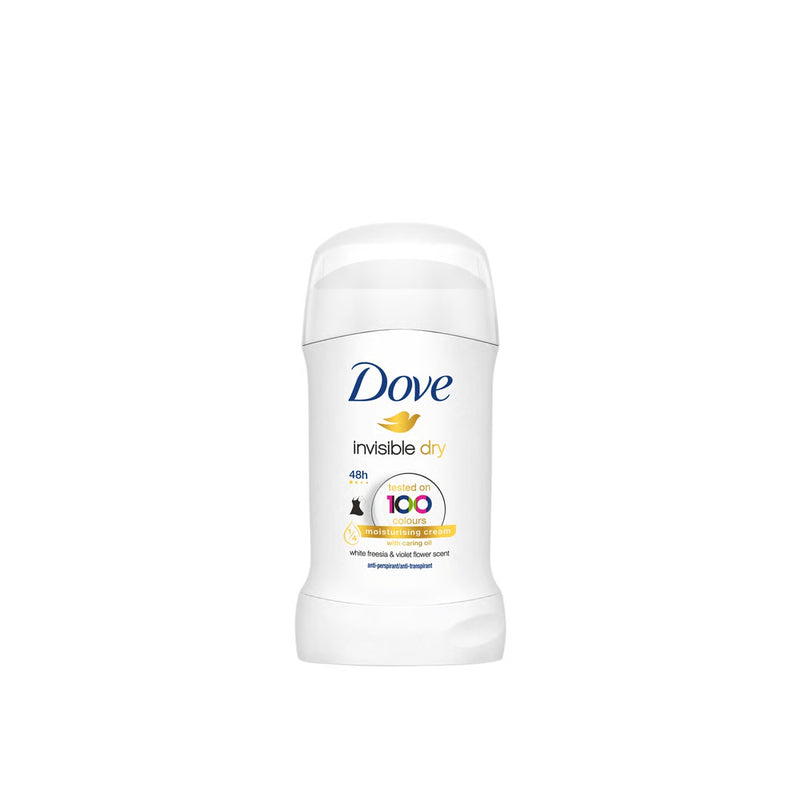 Dove Dove Deodorant Invisible Dry Anti White And Yellow Stain  48 Hrs 40Ml Deodorant & Anti-Perspirant White Smoke