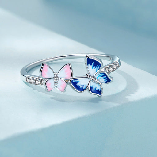 Bids.com 925 Sterling Silver Enamel Plated Ring Size 6 for Women Rings