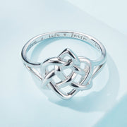 Bids.com 925 Sterling Silver Ring Size 6.0 with Platinum Plating Rings