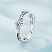 Bids.com S925 Sterling Silver Oxidized Pavé Setting CZ Ring Size 6 for Women Rings